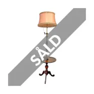 Golvlampa med Bord Trä&Mässing, 160 cm