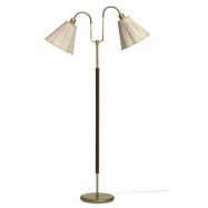 Gripsholm golvlampa, oxid/mahogny 145cm