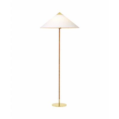 GUBI - 9602 Golvlampa Brass/Canvas