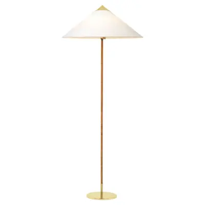 GUBI - 9602 Golvlampa Brass/Canvas