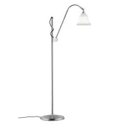 GUBI - Bestlite BL3 Golvlampa Ø16 Krom/Porslin