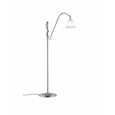 GUBI - Bestlite BL3 Golvlampa Ø16 Krom/Porslin