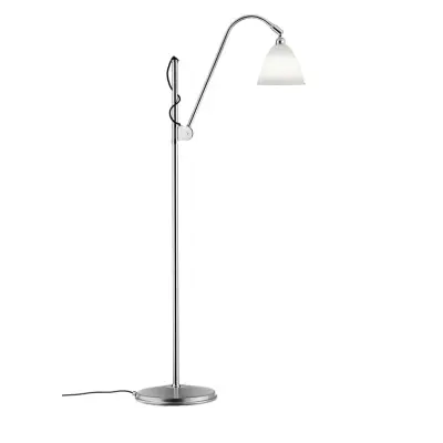 GUBI - Bestlite BL3 Golvlampa Ø16 Krom/Porslin