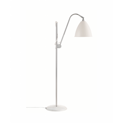 GUBI - Bestlite BL3 Golvlampa Ø21 Krom/Matt Vit