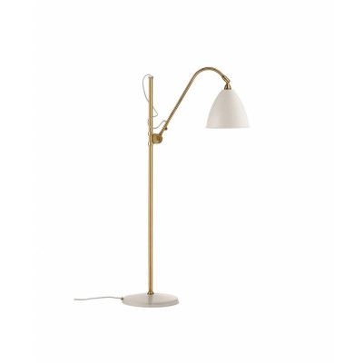 GUBI - Bestlite BL3 Golvlampa Ø21 Mässing/Matt Vit