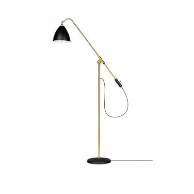 GUBI - Bestlite BL4 Golvlampa Ø21 Mässing/Svart