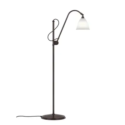 GUBI - Bestlite BL3 Golvlampa Ø16 Svart Mässing/Porslin