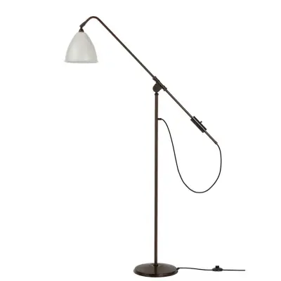 GUBI - Bestlite BL4 golvlampa, Ø 21 cm, vit/svart
