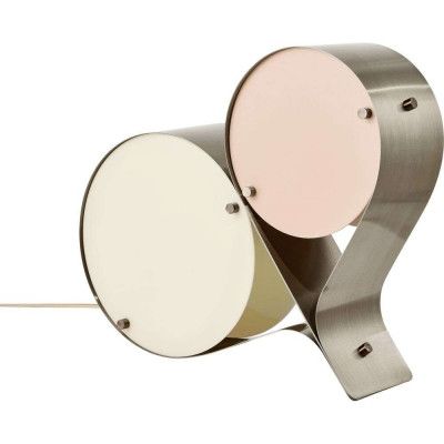GUBI - Coppia Bordslampa Brons Stål/Ivory/Blush
