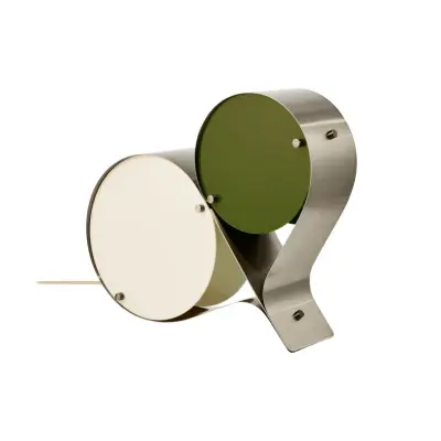 GUBI - Coppia Bordslampa Brons Stål/Ivory/Olive