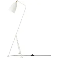 GUBI - Gräshoppa Golvlampa Glossy Alabaster White