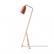 GUBI Gräshoppa golvlampa Vintage röd