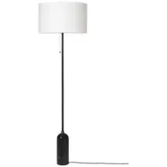 GUBI - Gravity Golvlampa Svart Marmor/Vit