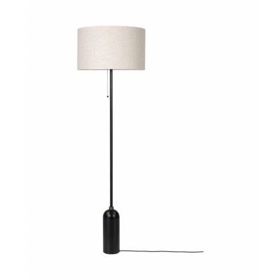 GUBI - Gravity Golvlampa Svart Stål/Canvas