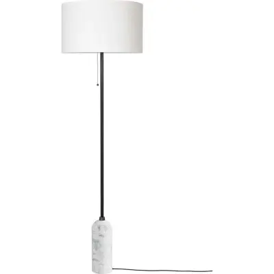 GUBI - Gravity Golvlampa White Marble/White