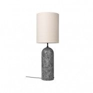 GUBI Gravity XL golvlampa grå marmor/canvas, high