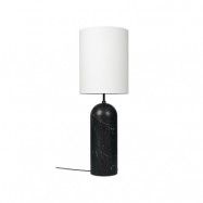 GUBI Gravity XL golvlampa svart marmor/vit, high