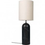 GUBI - Gravity XL High Golvlampa Black Marble/Canvas