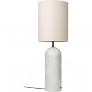 GUBI - Gravity XL High Golvlampa White Marble/Canvas