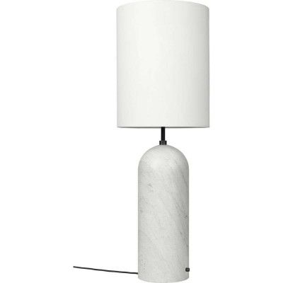 GUBI - Gravity XL High Golvlampa White Marble/White