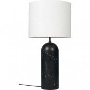 GUBI - Gravity XL Low Golvlampa Black Marble/White