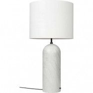 GUBI - Gravity XL Low Golvlampa White Marble/White