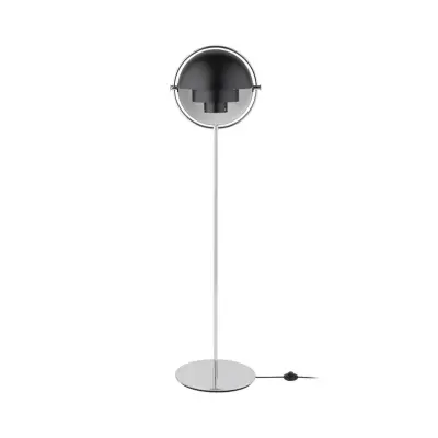 GUBI - Multi-Lite Golvlampa Chrome/Black