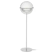 GUBI - Multi-Lite Golvlampa Krom/Vit