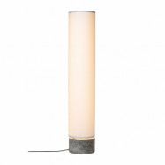 GUBI Unbound golvlampa 120 cm Vit-grå marmor