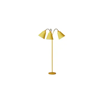Haga golvlampa trearmad, gul 140cm