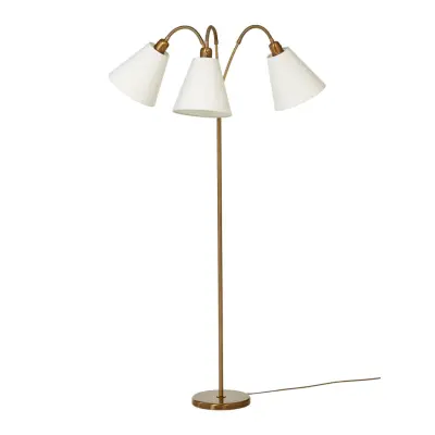 Haga golvlampa trearmad, oxid 140cm