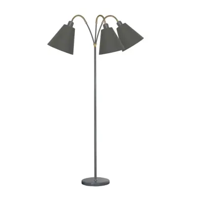 Haga golvlampa trearmad, tältgrå 140cm
