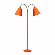 Haga golvlampa tvåarmad, orange 140cm