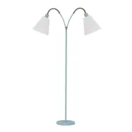 Haga golvlampa tvåarmad, turkos 140cm