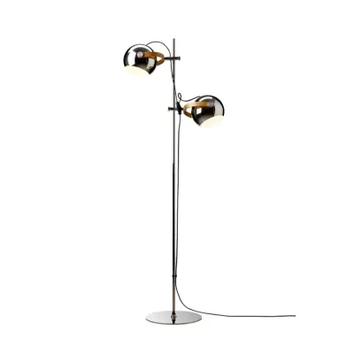 Halo Design - DC golvlampa, krom, höjd 150 cm metall 2 lampor.