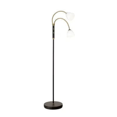 Halo Design Lucid LED-golvlampa 2 L Opal-Antik