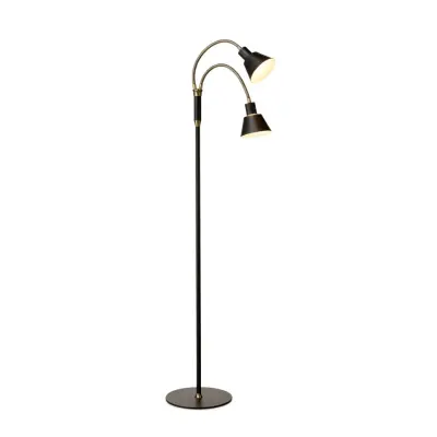 Halo Design Space LED-golvlampa 2F Svart - Antik