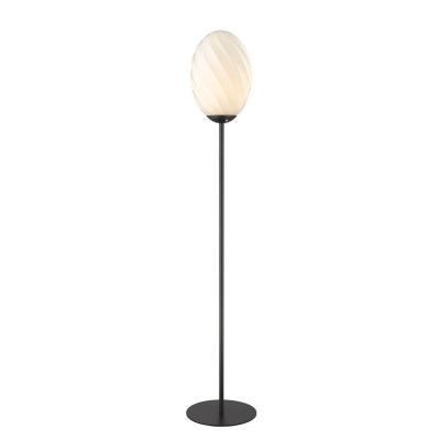 Halo Design - Twist Oval Golvlampa Opal/Black