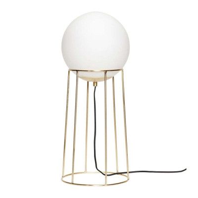Hübsch - Balance Golvlampa L Brass/White