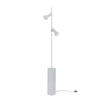 Hübsch - SET golvlampa ljusgrå, höjd 160 cm, 2 lampor –
