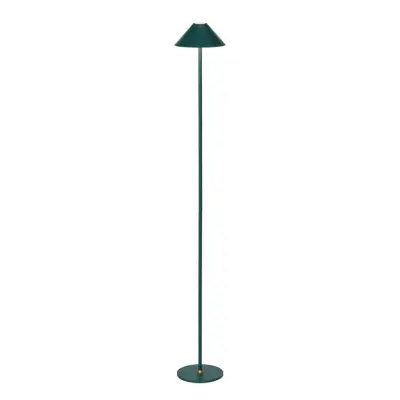 Hygge portabel golvlampa Mörkgrön Ø19