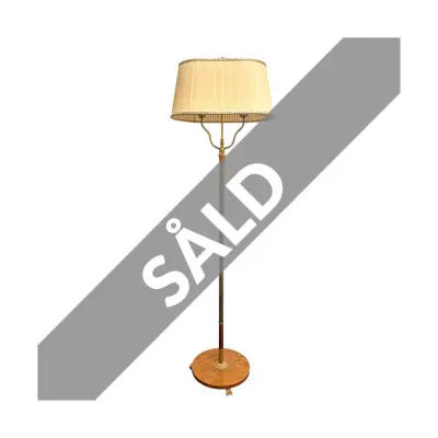 Isabella golvlampa, mässing/trä