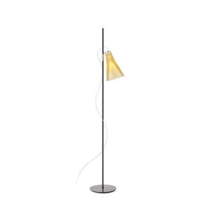 Kartell - K-Lux Golvlampa Black/Straw Yellow