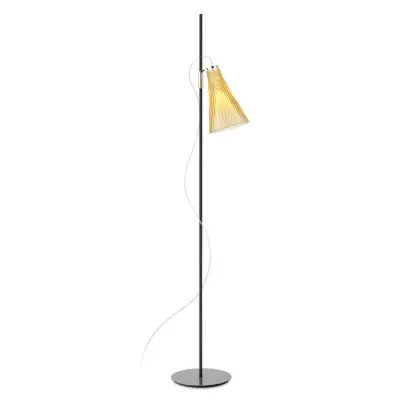 Kartell - K-Lux Golvlampa Black/Straw Yellow