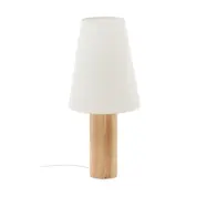 KAVE HOME Marga golvlampa i massivt trä med naturlig finish