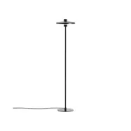 KAVE HOME Nuvira golvlampa - svart satinmetall