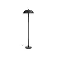 KAVE HOME Sayra golvlampa av svart marmor och metall i svartmålad finish