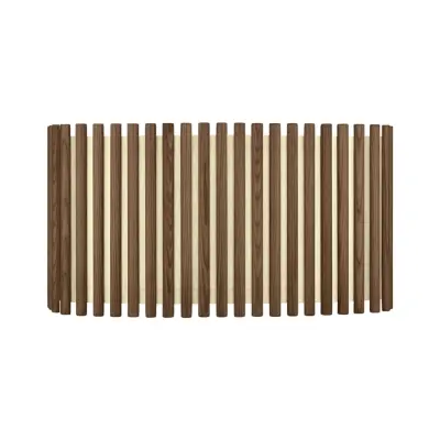 Komorebi lampskärm large rectangular, mörkbetsad ek