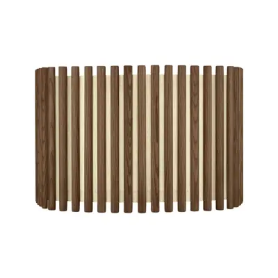 Komorebi lampskärm large square, mörkbetsad  ek