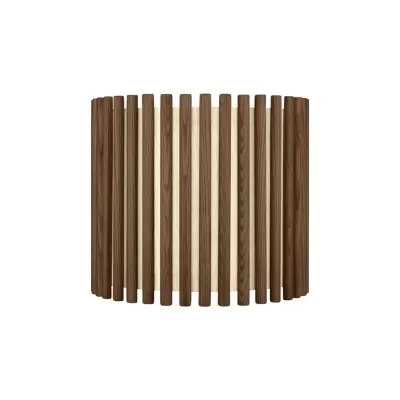 Komorebi lampskärm medium circle, mörkbetsad ek